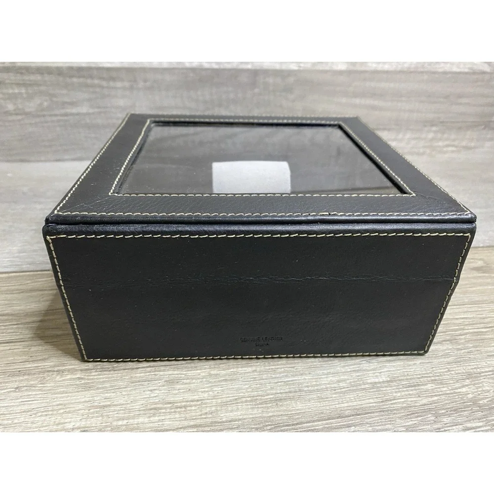 Fossil Watch Display Case Jewelry Box Organizer Storage Container Holder Black